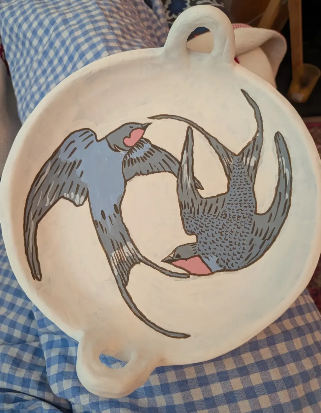 Two Swallows Platter